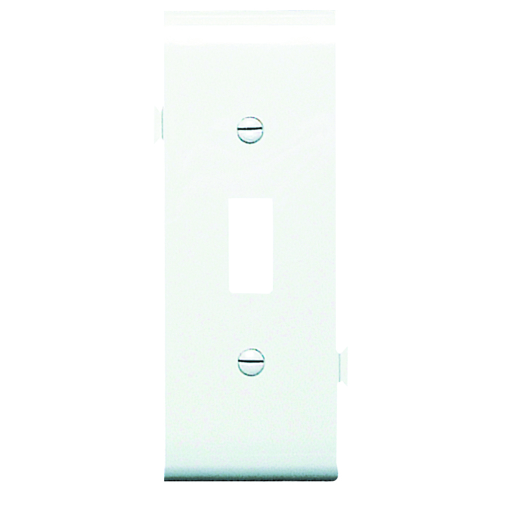 PJSC1W Sectional Wall Plate, 1 Gangs, 5 in, Thermoplastic, White