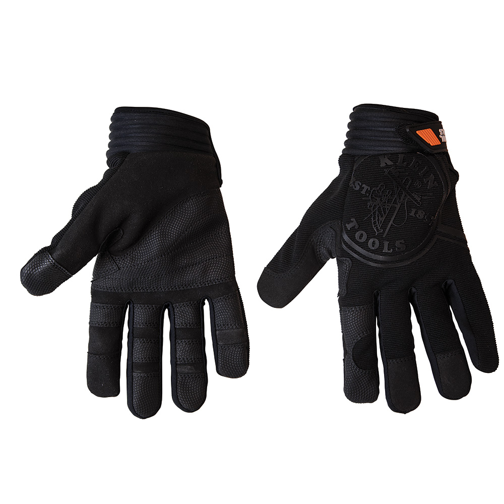 40234 Journeyman Unisex Gloves, XL, Fabric, Black