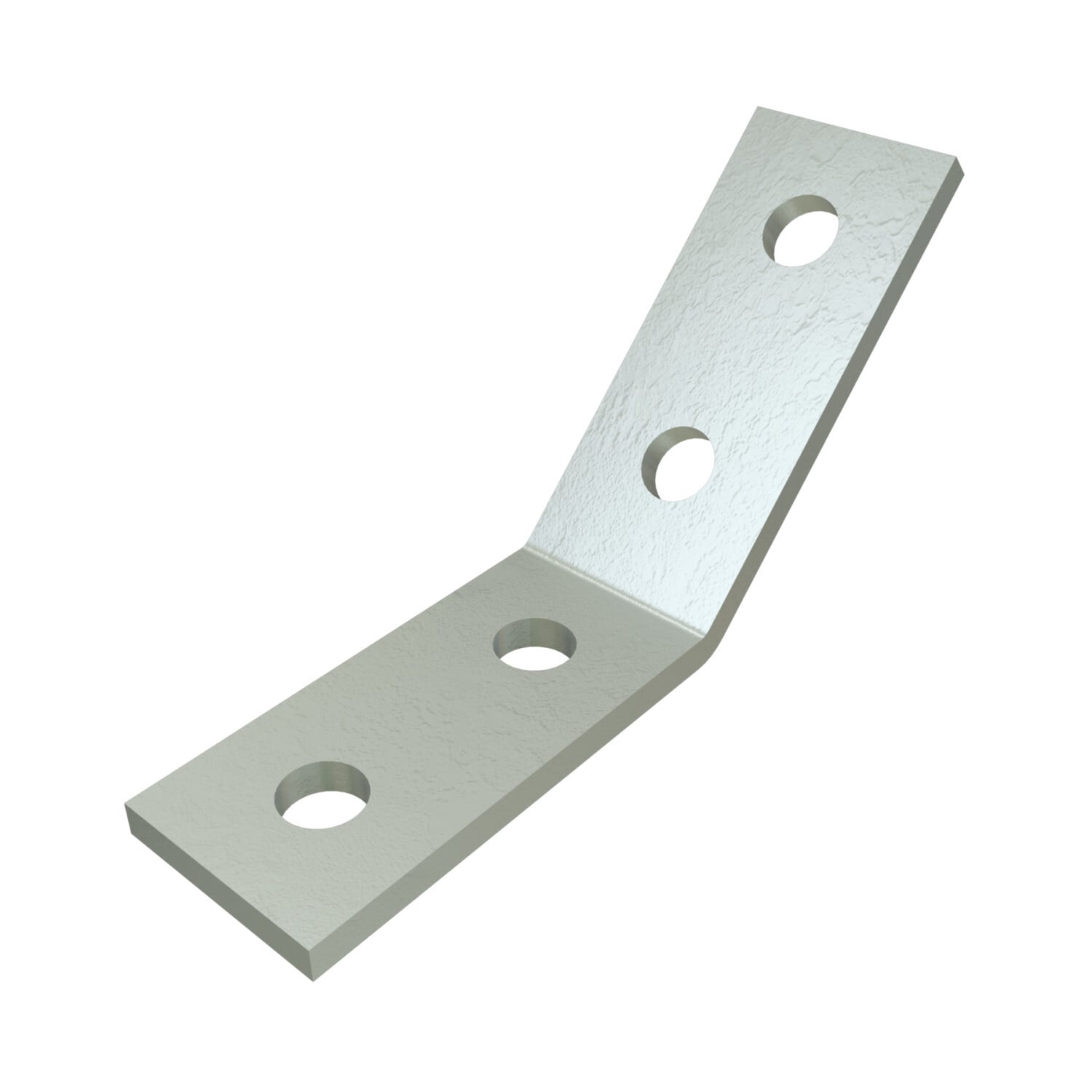 P2265-HG Outside Channel Angular Fitting, 4 Holes, 1-5/8 in W, 45 deg Bend, HRPO Steel