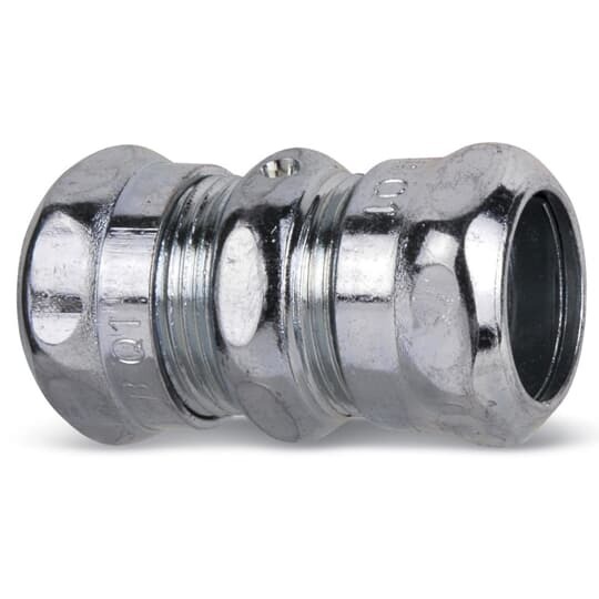 5120 T&B Conduit Coupling, 1/2 in, For Use With EMT Conduits, Steel, Electro-Zinc Plated