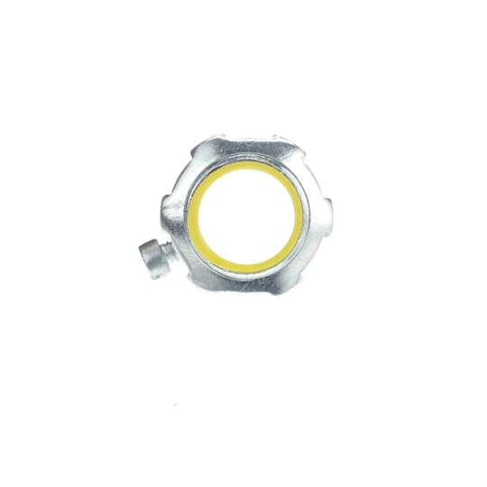 TC722A Steel City Insulated Set Screw Connector, 3/4 in Trade, For Use With EMT Conduit, Steel, Zinc Plated