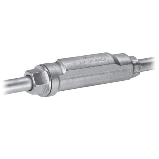 XJG64-TB T&B Conduit Expansion Coupling With Internal Bonding Jumper, 2 in, For Use With Rigid Conduits, Malleable Iron, Zinc Plated