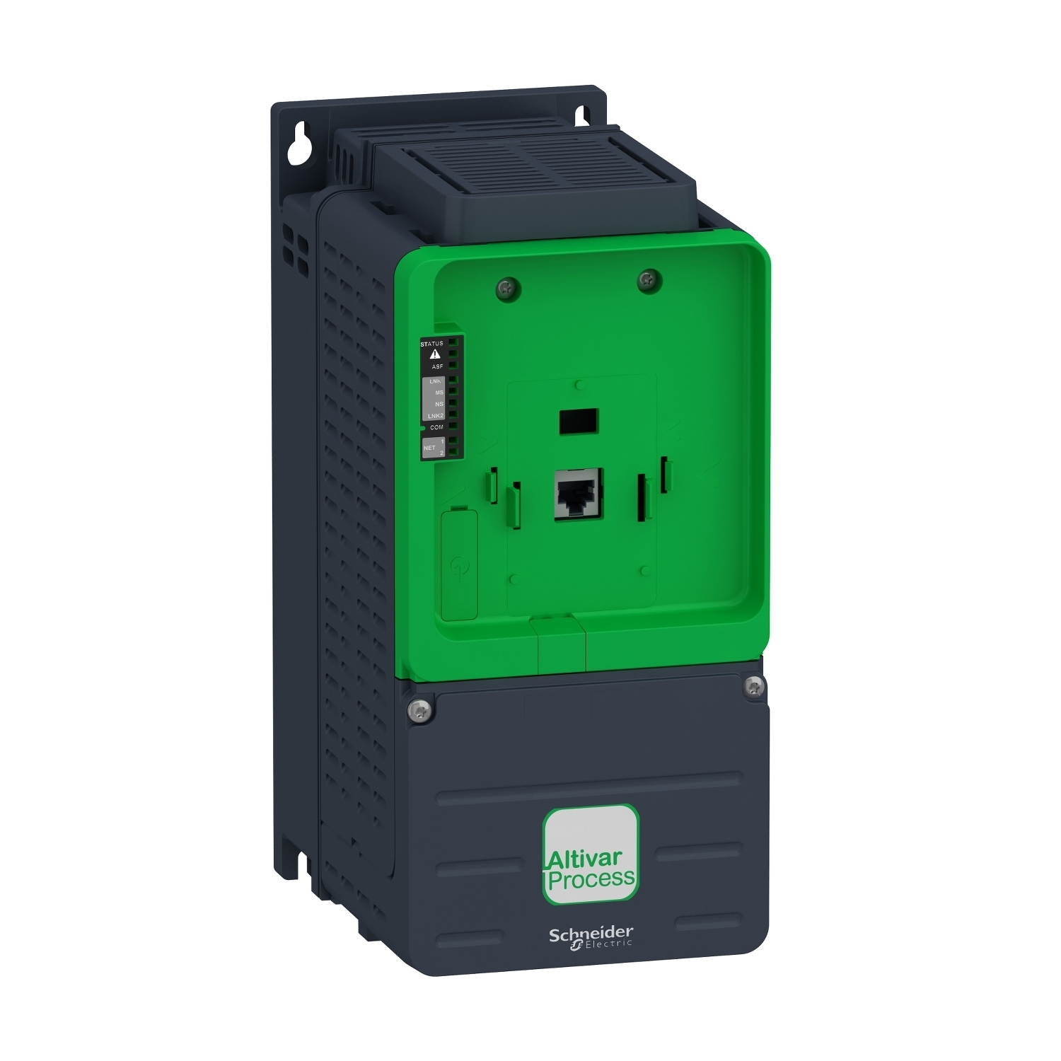 ATV930U22N4ZU ATV900 3-Phase Standard Variable Speed Drive, 380 to 480 V, 4.3, 3.8 A Normal Duty/3.1, 2.9 A Heavy Duty, 3.0 hp Normal Duty/2.0 hp Heavy Duty, 5.12 in W x 7.72 in D