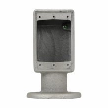 FSY311 Condulet 1-Entry Shallow Single Face Device Box, 1 in Trade, 1 Gang, Feraloy Iron Alloy, Aluminum Acrylic Painted/Electro-Galvanized