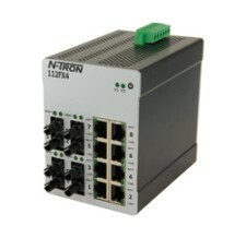 112FX4 Unmanaged Industrial Ethernet Switch, ST 2km 