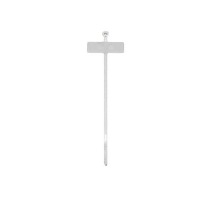 TY551M Ty-Rap Cable Tie With Identification Tag, 3.6 in L x 0.1 in W x 0.04 in THK, Natural, Nylon/Polyamide 6.6