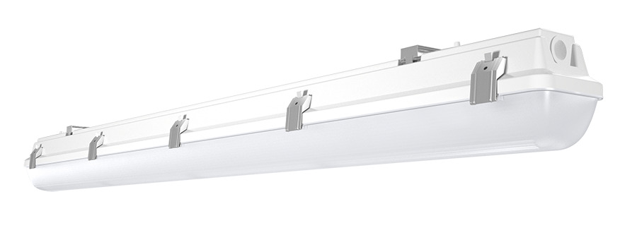 SEAL4-25N/D10 Washdown Fixture With 0 to 10 VDC Dimming Driver, 25 W Fixture, 120/208/240/277 VAC, White Housing