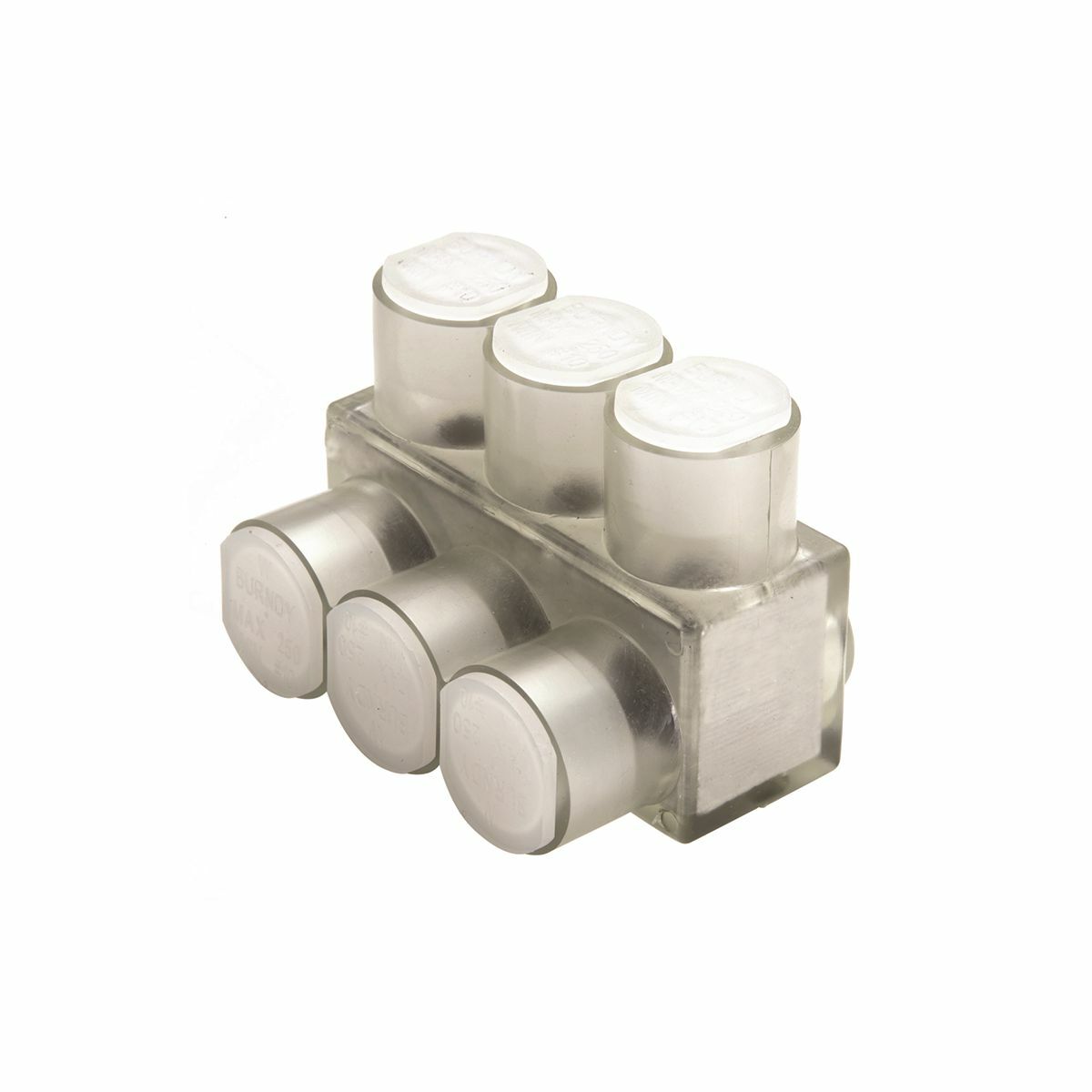 BIBS3503 1-Sided Entry Multi-Tap Connector With Mounting Holes, 10 AWG to 350 kcmil Conductor, Copper/Stranded Aluminum Conductor, Aluminum