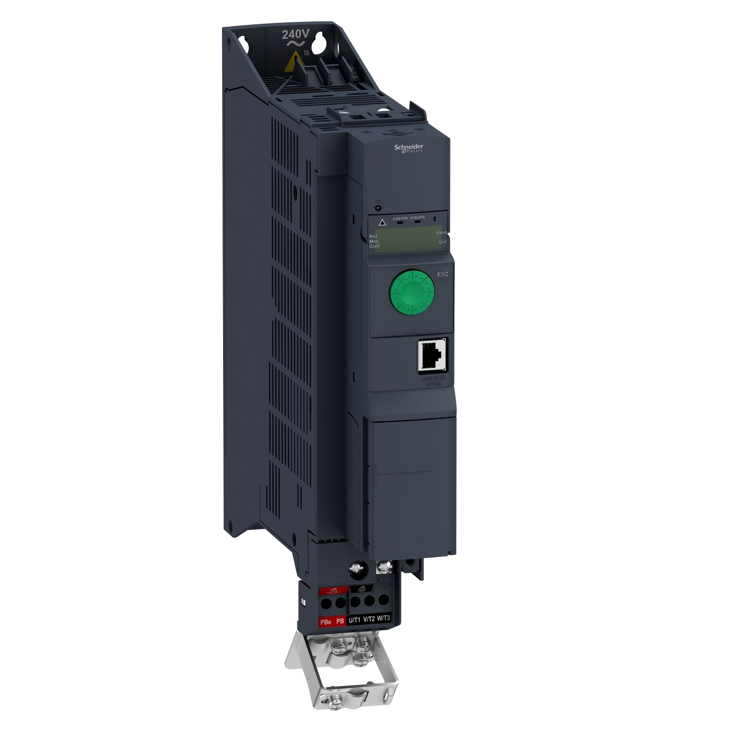 ATV320U40N4B Altivar 320 3-Phase Book AC Variable Speed Drive With Class C2 Integrated EMC Filter, 400/480 V AC, 10.5/13.7 A, 5 hp, 2.36 in W x 9.65 in D