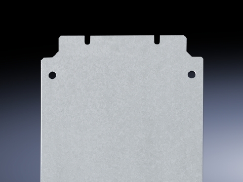 1563700 Mounting Plate, For Use With KL, KL-HD Series 7.9 in H x 12 in W Enclosure, NEMA 4/IP66 Degree of Protection, Sheet Steel