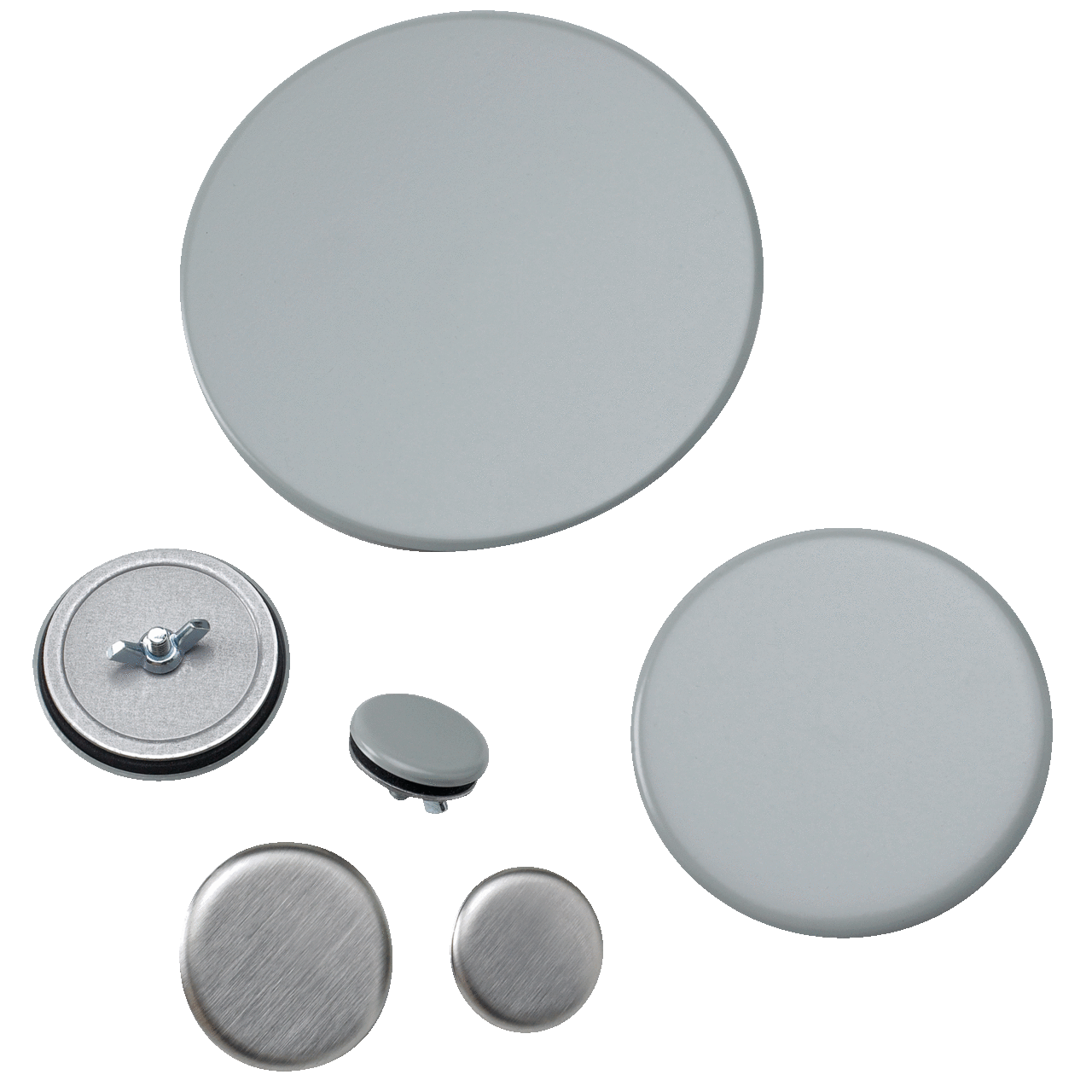 AS100SS Hol-Sealers Hol-Tite A80HS Hole Seal, 1 in Conduit, 1.38 in Dia Hole, For Use With Conduit Hole, 304 Stainless Steel, Polished