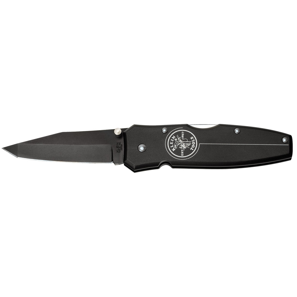 44052BLK 1-Blade Pocket Knife, Stainless Steel Tanto Blade, 2.563 in L Blade, Lock Back Opening
