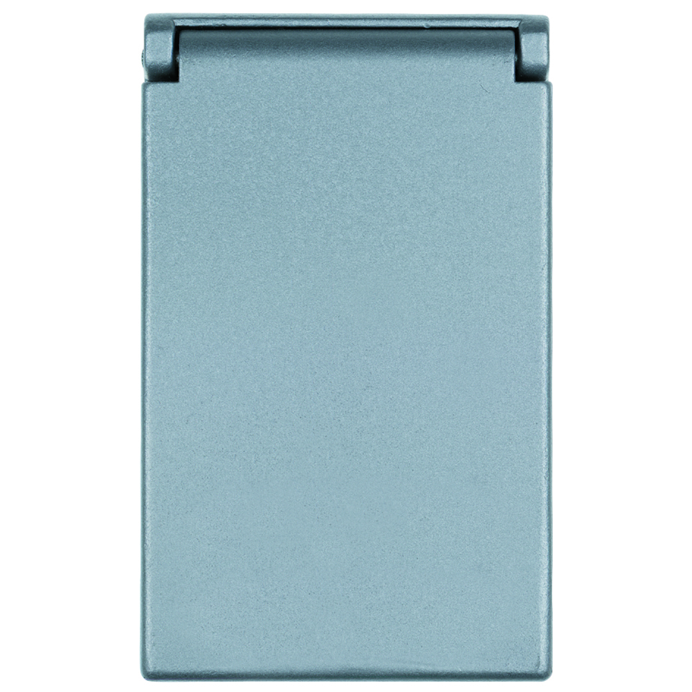 7420 WeatherproofHeavy Cast Aluminum Cover 1 Gang 1593-inch Max Diameter Power Outlet, Vertical