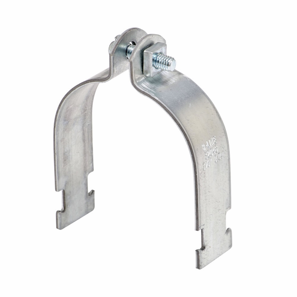 B204ZN Type X Channel End Cap, For Use With B54 Series Channel, Steel, Zinc Plated