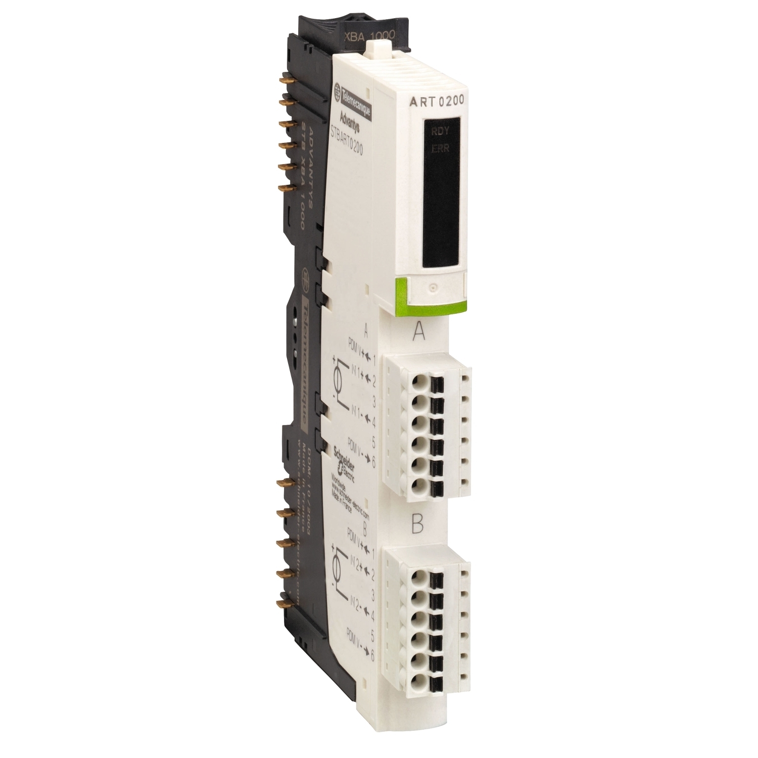 STBART0200K Modicon Standard Analog Input Kit, 2 Inputs, +/- 80 mV Signal Range, +15 bit Resolution, +/-0.1%, 0.15% Accuracy
