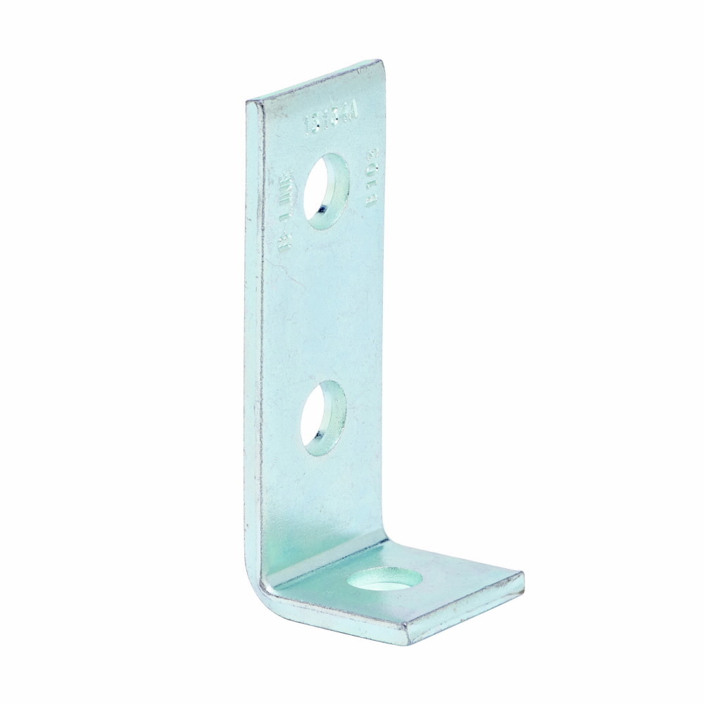 B103HDG 90 deg Corner Angle, 3 Holes, 4-1/8 in L x 1-5/8 in W x 7/32 in THK, Steel