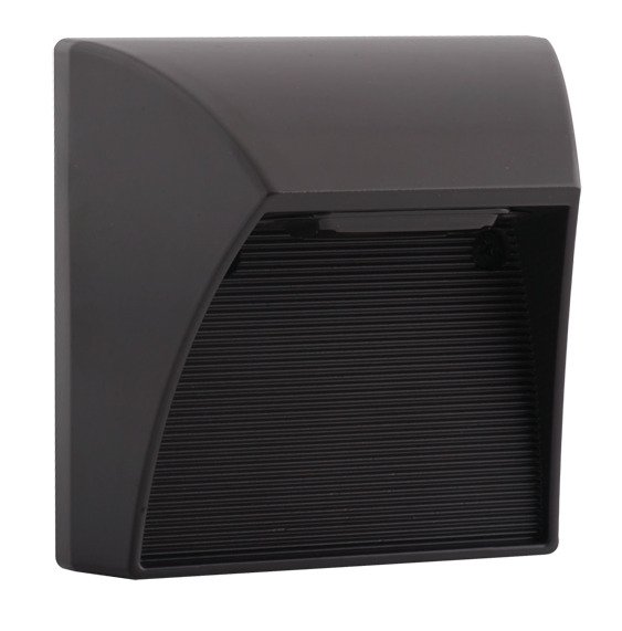 SLED5N Landscape Square Step Light,) LED Lamp, 5 W Fixture, 100/208/240/277 V AC, Bronze/Polyester Powder Coated Housing