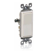 5601-2I Decora Grounding AC Quiet Switch, 120/277 V AC, 15 A, 1/2 hp, 2 hp Power Rating