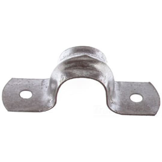 HS-906 Steel City 2-Hole Pipe Strap, 2 in, For Use With Rigid/IMC Conduits, Steel, Zinc Plated
