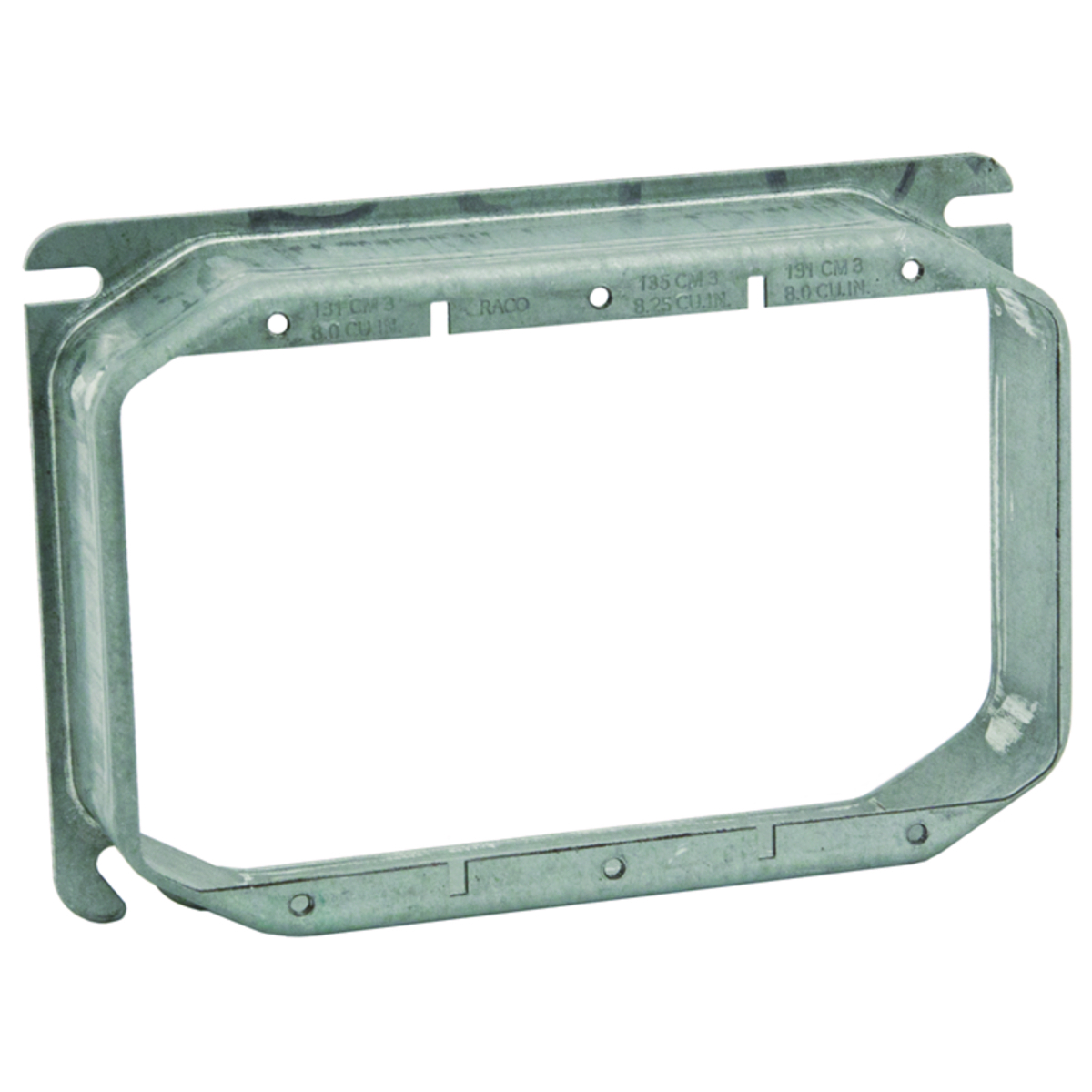 794 Mud Ring Electric Box Cover, 4 in L x 4 in W x 24.2 in D, Steel