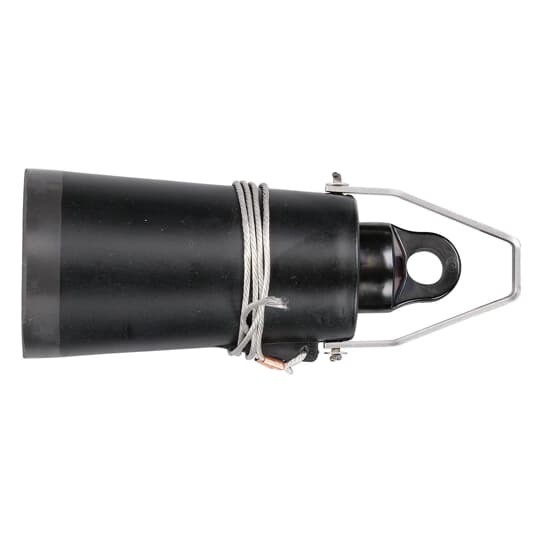 168DRG Elastimold Insulated Loadbreak Protective Cap With Ground Lead Wire, Insulated Cuff and Test Point, 15 kV, 200 A, For Use With 15 kV Class, 200 A Loadbreak System, 14 AWG Ground Lead Wire, -40 to 65 deg C, EPDM Rubber