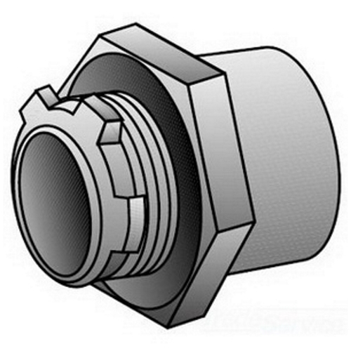 CHM-400 Raintight Conduit Hub, 4 in, For Use With IMC/Rigid Conduit, Malleable Iron, Zinc Electroplated
