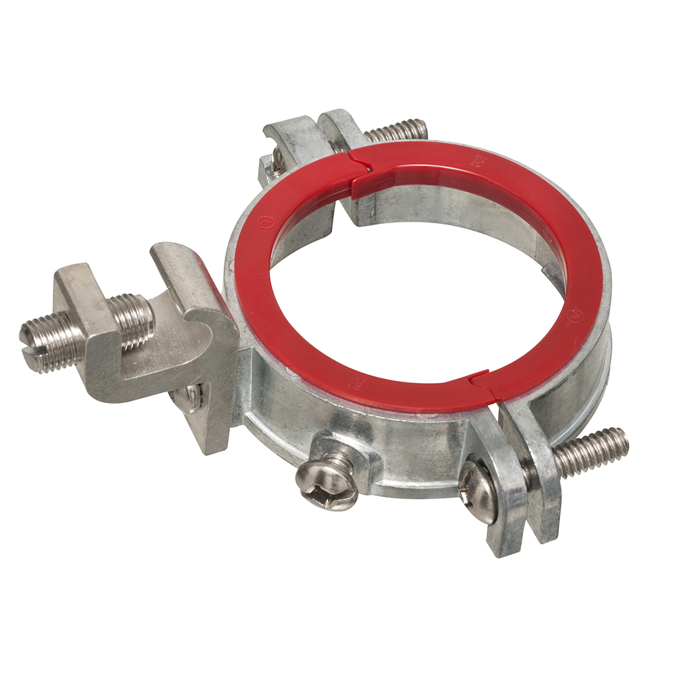 557250 550 Split Ground Bushing, 3 in Trade, 6 AWG Wire Min, 250 MCM Wire Max, Die Cast Zinc