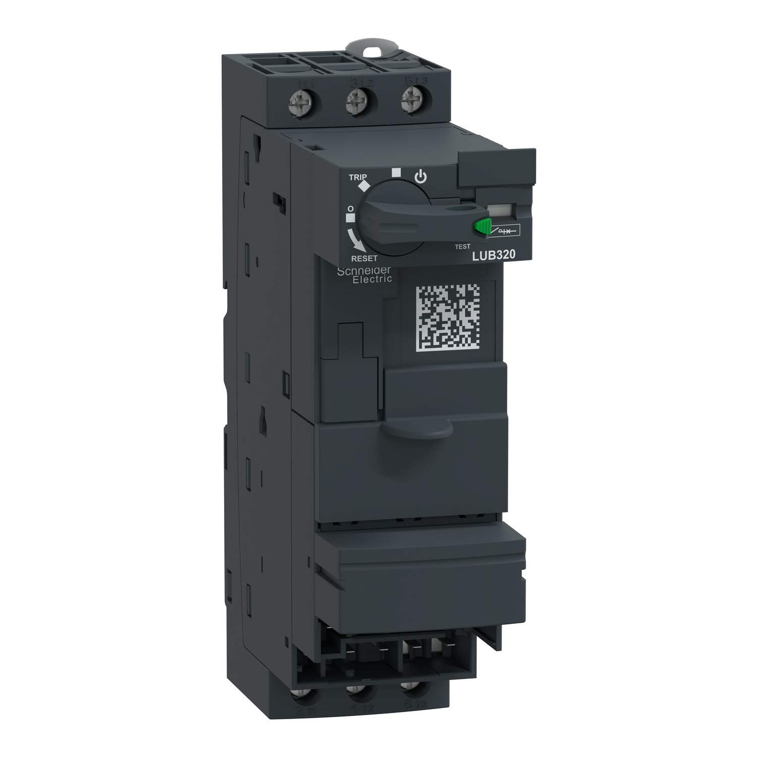 LUB320 TeSys 3-Pole Non-Reversing Power Base, For Use With TeSys U U-Open Motor Starter, 1NO-1NC, Screw Clamp Terminal, 32 A, 230 to 440 V AC, 500 to 690 V AC, 13 to 140 deg F Temperature, 40 to 60 Hz
