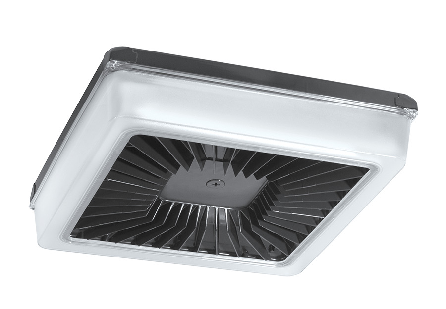 PRT70 Porto XL Garage Light,) LED Lamp, 69 W Fixture, 120/208/240/277 V AC, Bronze/Polyester Powder Coated Housing
