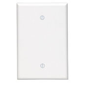 85114 Oversized Blank Wall Plate, 1 Gangs, 3-1/2 in W x 5-1/4 in H, Thermoset Plastic, Brown