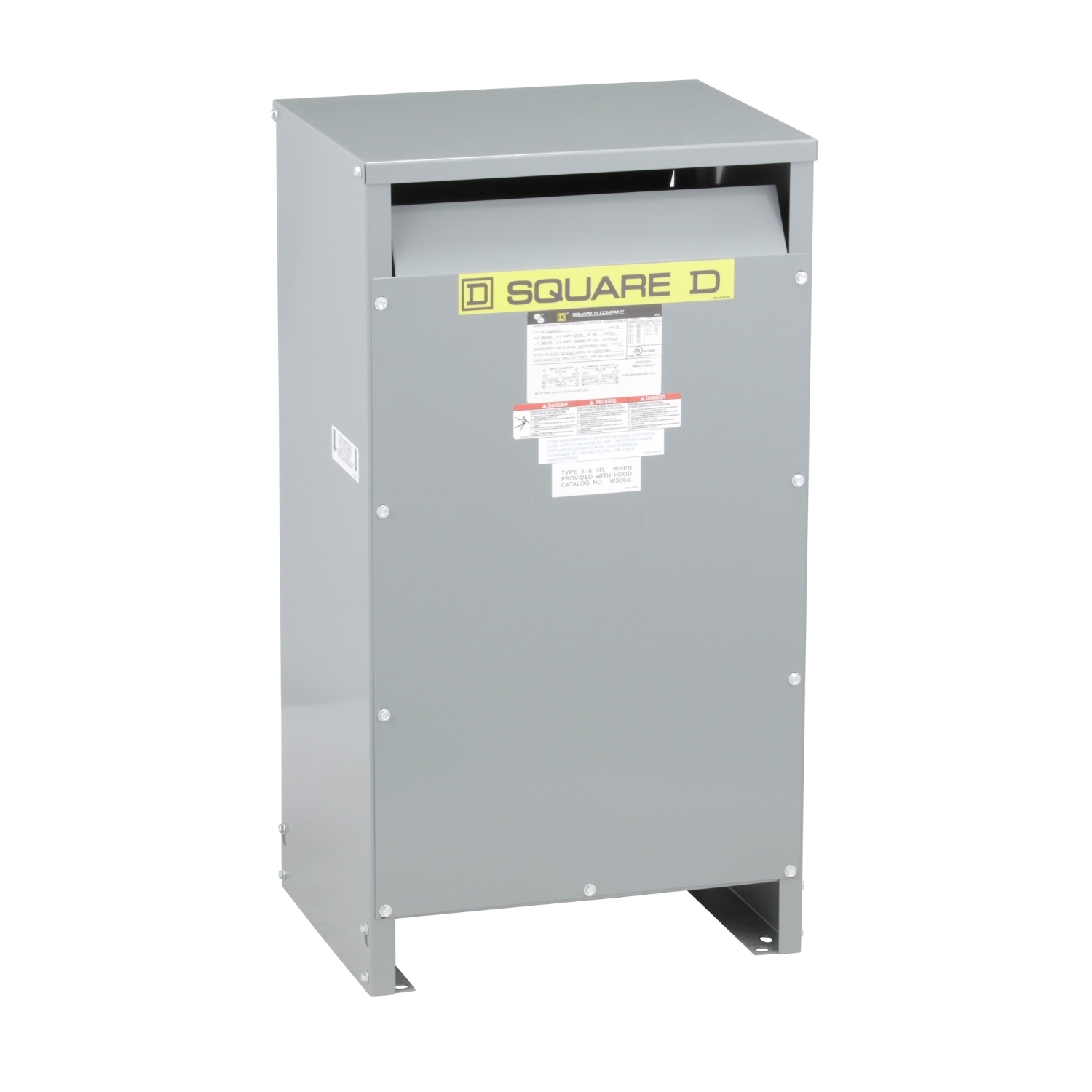 EE25S3534H Energy Efficient Low Voltage Transformer, 600 V Primary, 120/240 V Secondary, 25 kVA, 1 Phase