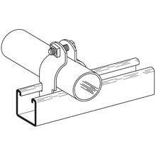B2016PASS4 B2000 2-Piece Pre-Assembled Pipe Clamp, 3-1/2 in Conduit, 304 Stainless Steel