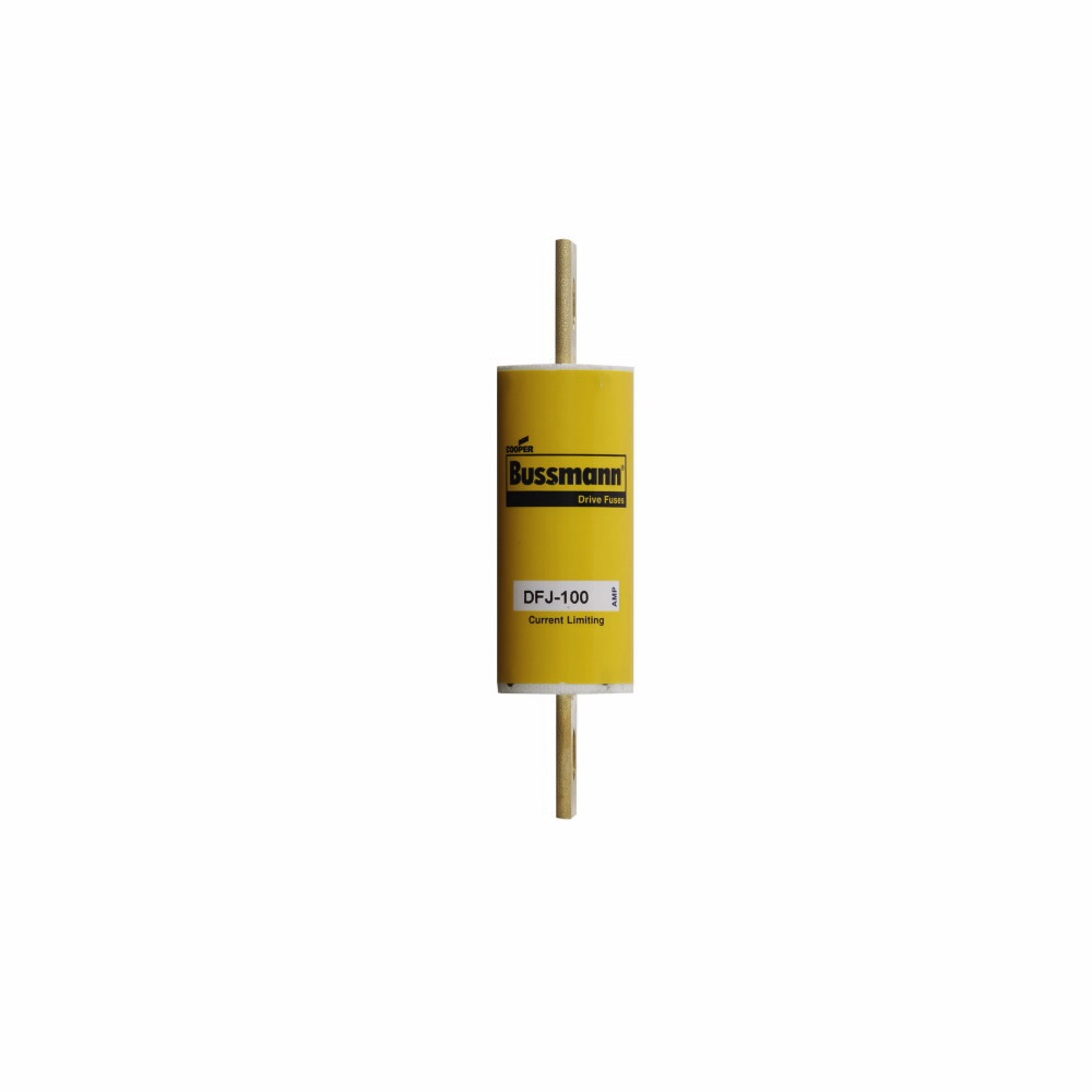 DFJ-100 Current Limiting High Speed Drive Fuse, 100 A, 600 V AC/450 V DC, 200/100 kAIC Interrupt, J Class, Cartridge Body