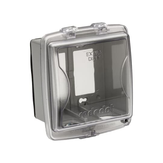2CKPM-BULK Red Dot Extra Duty Non-Metallic Universal Weatherproof While-In-Use Cover, 6-5/8 in L x 5-9/16 in W x 2-7/8 in D