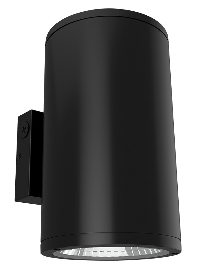CD34FA6W-36-708-KC CD34FA Cylinder Sconce, 36 W Fixture, 120 to 277 V AC, Black Housing