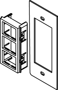 SGT-3TJ AF Series Raised Floor Box Insert, Aluminum