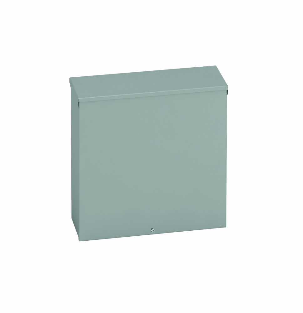 Type 3/3R junction boxes, 24" height, 6" length, 24" width, NEMA 3R, Screw cover, RTSC NK enclosure, Surface mounted, Medium single door, No knockout, Embossed thru holes, Carbon steel