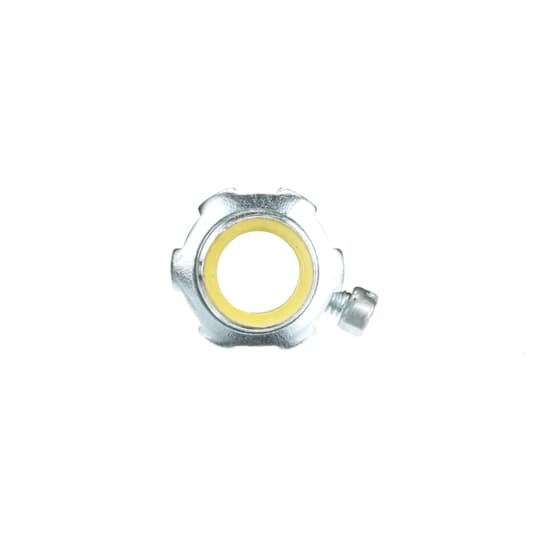 TC721A Steel City Insulated Set Screw Connector, 1/2 in Trade, For Use With EMT Conduit, Steel, Zinc Plated