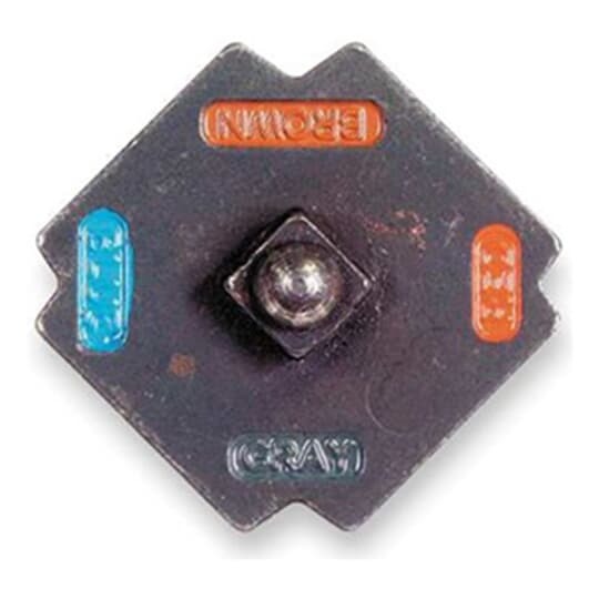 13472 Color-Keyed Upper Crimping Tool Die, 4 AWG Copper/Aluminum Cable, Steel