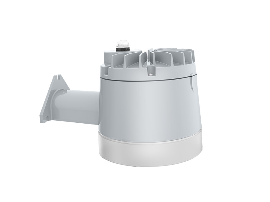 YBLED40/PCU YardBlaster XL Non-Dimmable With Standard Button Photocell, 42 W Fixture, 120 to 277 VAC, Silver Gray/Polyester Powder Coated Housing