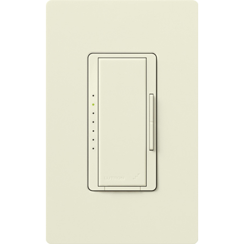 RRD-10ND-BI Maestro RF Dimmer for RA2 Select/RA3 Systems, 150W LED/1000VA MLV, 1 Pole/Multi-Location, Neutral Required, 120V, Biscuit