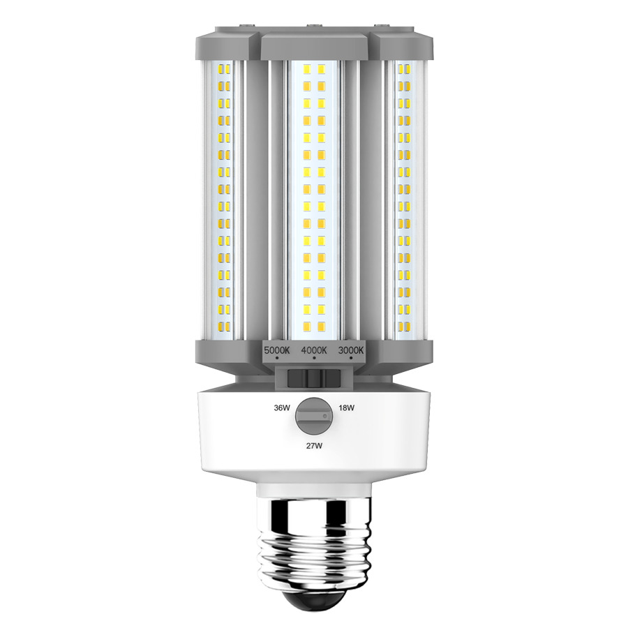 HIDFA-36S-E26-8CCT-BYP/5SP HIDFA Type B Retrofit Lamp, 36/27/18 W, 75/125/150 W Incandescent Equivalent, EX39 Lamp Base Lamp, Post Shape, 2430 to 5220 Lumens