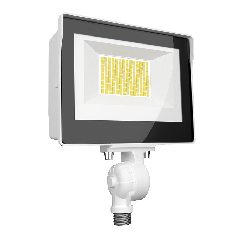 X17XFU35W X17 Adjustable Floodlight Fixture, LED Lamp, 15 W Fixture, 120, 208, 240, 277 V, White Housing