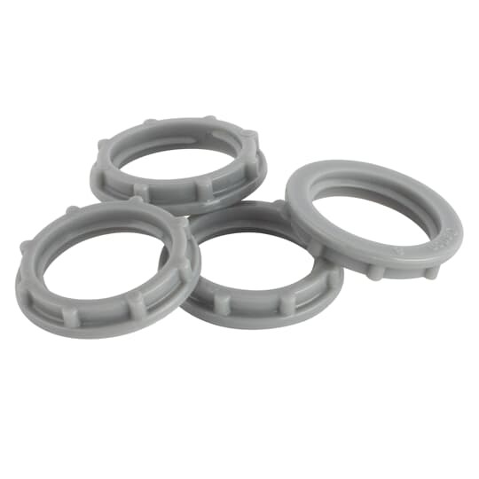 LN-501 Steel City Non-Metallic Conduit Locknut, 1/2 in, For Use With Rigid/IMC Conduit, Plastic