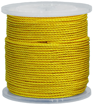 1460 Lightweight Strong Pull Rope, 1/4 in OD, 600 ft L, 1130 lb Tensile Strength, 113 lb Working, Polypropylene