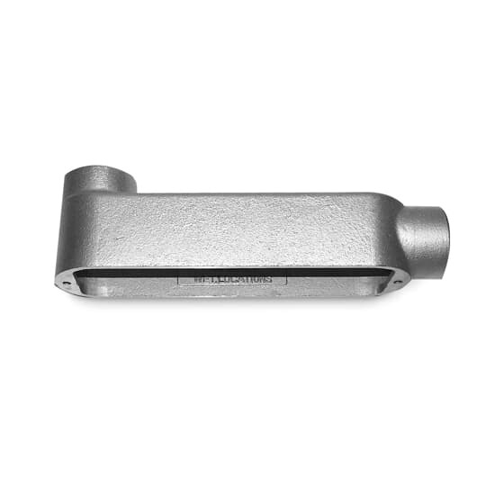 BLB5-TB T&B Type LB Conduit Body With Cover, Gasket, 1-1/2 in Hub, Mogul Form, 60 cu-in Capacity, Gray Iron, Electro Galvanized