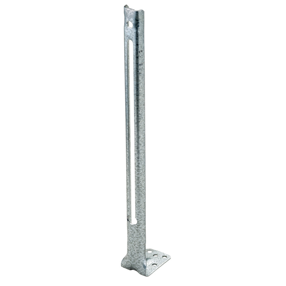 FBS12 Footed Box Support, 12 in H Box, Steel, Pre-Galvanized