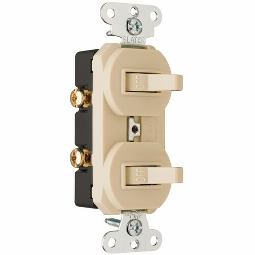 690-I 3-Wire Double Non-Grounding Combination Switch, 15 A, 120/277 V AC, 1 Poles