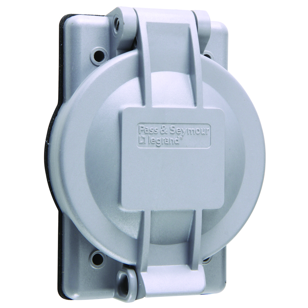 WPG-2 Heavy Duty Weatherproof Lift Cover, 2.32 in Dia, 4.57 in L x 2.85 in W, Thermoplastic