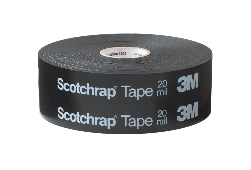 7000043017 51P Corrosion Protection Tape, 100 ft L 4 in W, 2 in THK, Rubber Adhesive, PVC Backing, Black